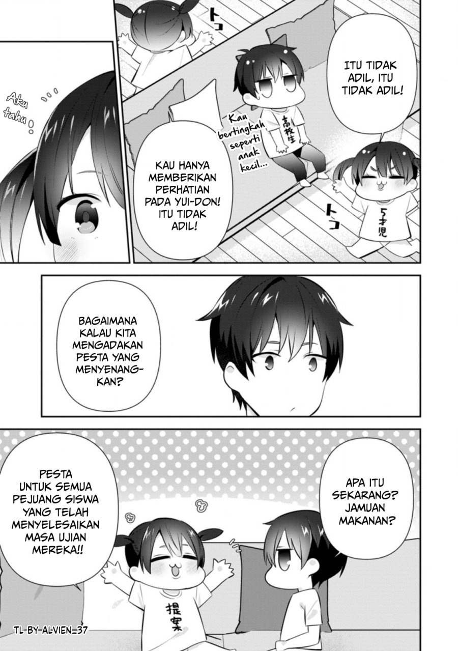 The Cute Girl Sitting Next to Me Is Trying to Make Me Fall in Love With Her as a Way to Ridicule Me Chapter 18 Bahasa Indonesia